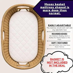 Baby Moses Pram Basket Mattress Dazzle Collection uk