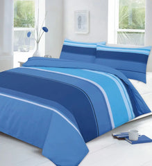 Carter Stripes Pattern Luxurious Modern Style reversible Duvet Cover Reversible Soft, Cozy, Warm Bedding Sets ‎Dazzle Collection