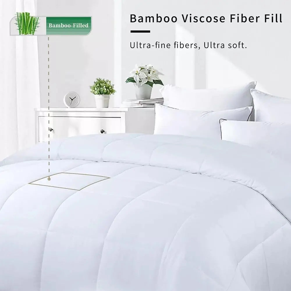 Dazzle Collection 100% Bamboo Cotton Duvet 4.5 Tog, 10.5 Tog Anti Allergy Feels Like Down Duvet Hypoallergenic, Super Soft Best Hotel Quality Duvet for Winter Warm Cool Sleepers (Super King 10.5 Tog) Dazzle Collection uk