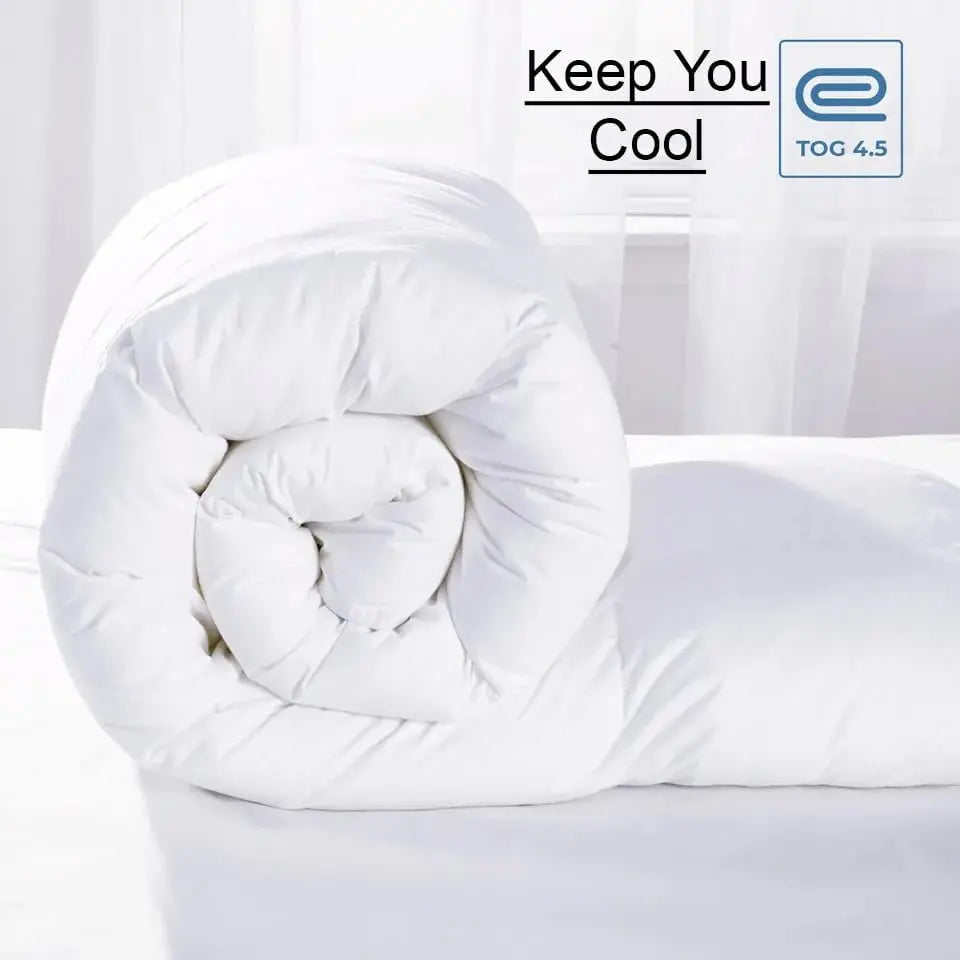 Dazzle Collection 100% Bamboo Cotton Duvet 4.5 Tog, 10.5 Tog Anti Allergy Feels Like Down Duvet Hypoallergenic, Super Soft Best Hotel Quality Duvet for Winter Warm Cool Sleepers (Super King 10.5 Tog) Dazzle Collection uk