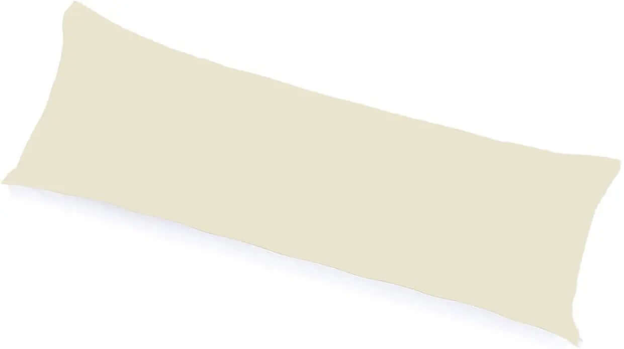 Dazzle Collection 100% Polycotton Bolster Pillowcase Antiallergenic Back Neck Maternity Support Pillowcase Cover Only King Size 5ft (152 cm x 50 cm) (60"x19") (Cream) ‎Dazzle Collection