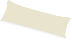 Dazzle Collection 100% Polycotton Bolster Pillowcase Antiallergenic Back Neck Maternity Support Pillowcase Cover Only King Size 5ft (152 cm x 50 cm) (60"x19") (Cream) ‎Dazzle Collection