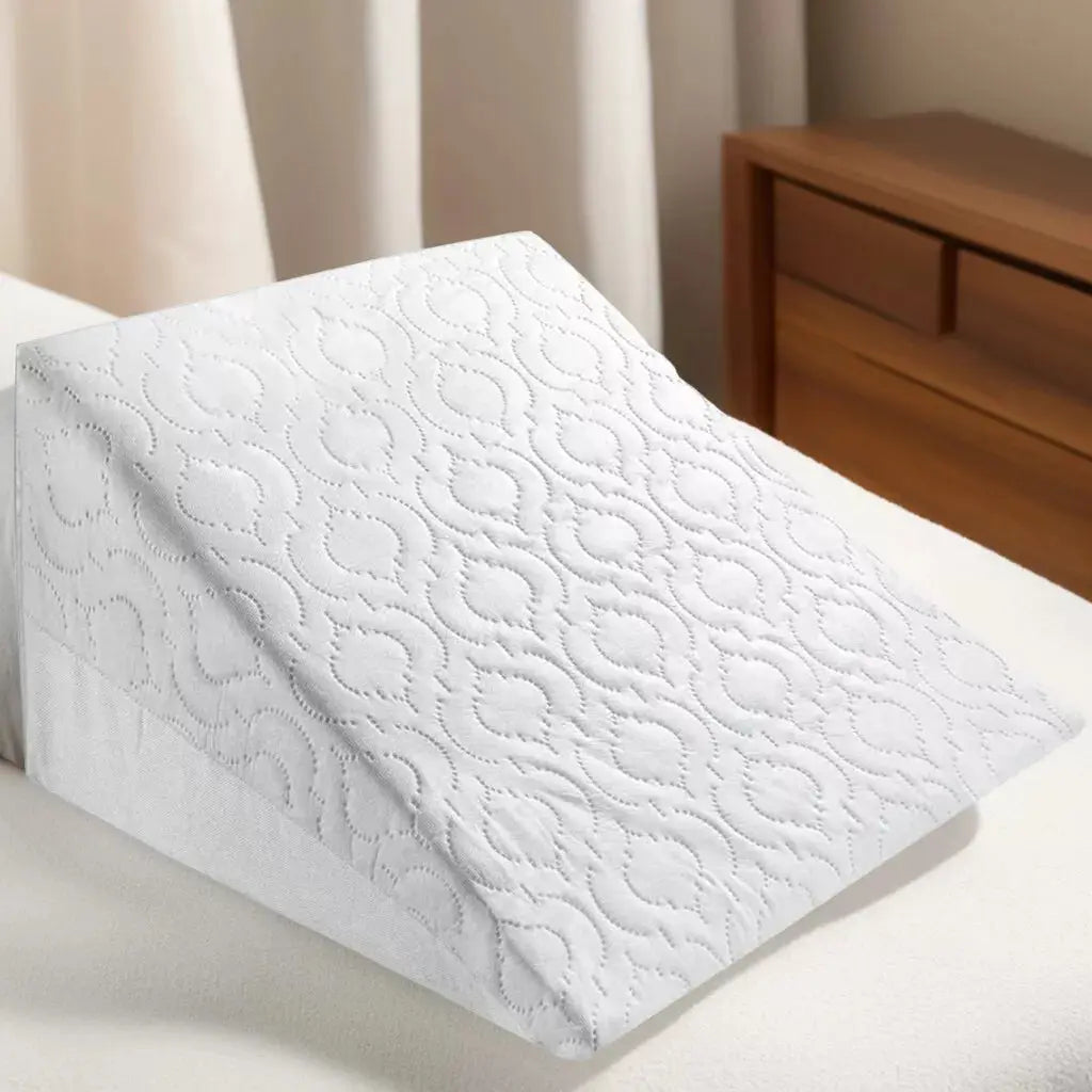 Dazzle Collection Bed Wedge Pillow Cushion For Back Pain Snoring Gerd Acid Reflux Heartburn Indigestion Respiratory Problems - Quilted Washable Cover Dazzle Collection uk