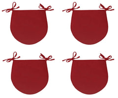Dazzle Collection D- Shape Chair Seat Pads for Home Dining Room Kitchen Office Garden Patio Chairpads Extra Soft Cushion with Tie 38x38cm ‎Dazzle Collection