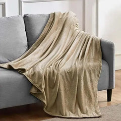 Dazzle Collection Fleece throw Blanket Flannel Versatile Blanket Fluffy Soft Throw for Bed and Chaise Warm Cozy Plush Reversible Microfiber Blanket (Mauve, 150 x 200 cm) Dazzle Collection uk