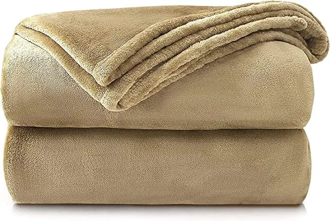 Dazzle Collection Fleece throw Blanket Flannel Versatile Blanket Fluffy Soft Throw for Bed and Chaise Warm Cozy Plush Reversible Microfiber Blanket (Mauve, 150 x 200 cm) Dazzle Collection uk