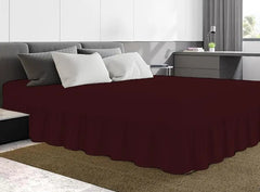 Dazzle Collection Frilled Valance Fitted Sheet  Easy Care 100% Polycotton Valance Sheet For Single to Super King Size Bed Sheet Machine Washable Dazzle Collection uk