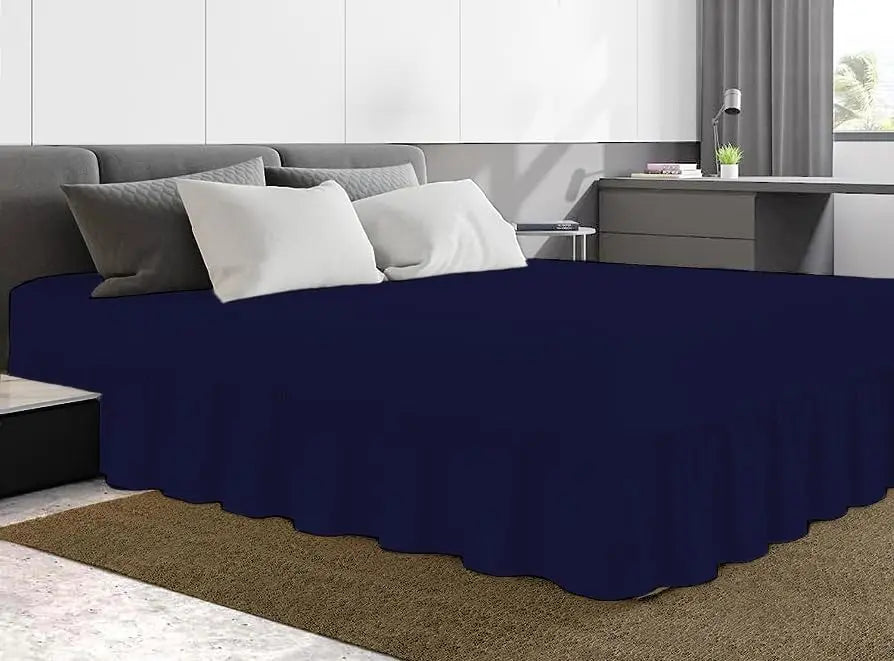 Dazzle Collection Frilled Valance Fitted Sheet  Easy Care 100% Polycotton Valance Sheet For Single to Super King Size Bed Sheet Machine Washable Dazzle Collection uk