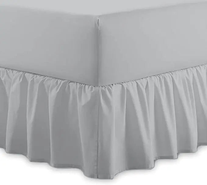 Dazzle Collection Frilled Valance Fitted Sheet  Easy Care 100% Polycotton Valance Sheet For Single to Super King Size Bed Sheet Machine Washable Dazzle Collection uk