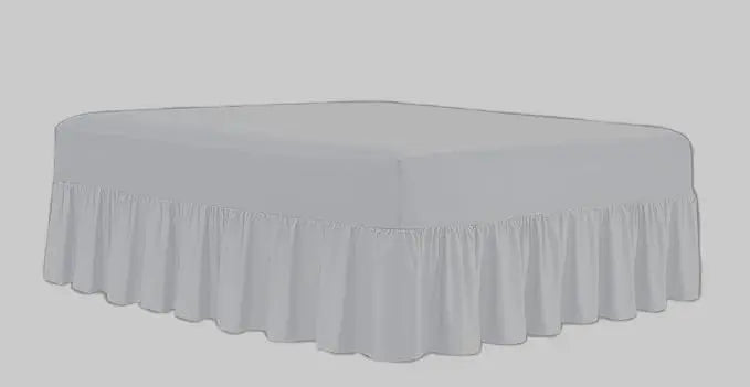 Dazzle Collection Frilled Valance Fitted Sheet  Easy Care 100% Polycotton Valance Sheet For Single to Super King Size Bed Sheet Machine Washable Dazzle Collection uk