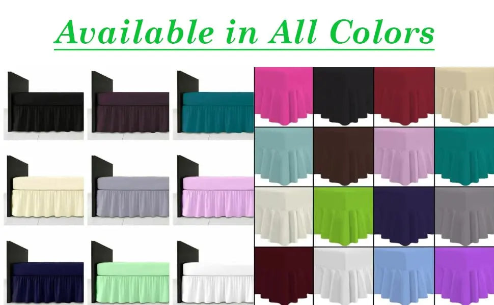 Dazzle Collection Frilled Valance Fitted Sheet  Easy Care 100% Polycotton Valance Sheet For Single to Super King Size Bed Sheet Machine Washable Dazzle Collection uk
