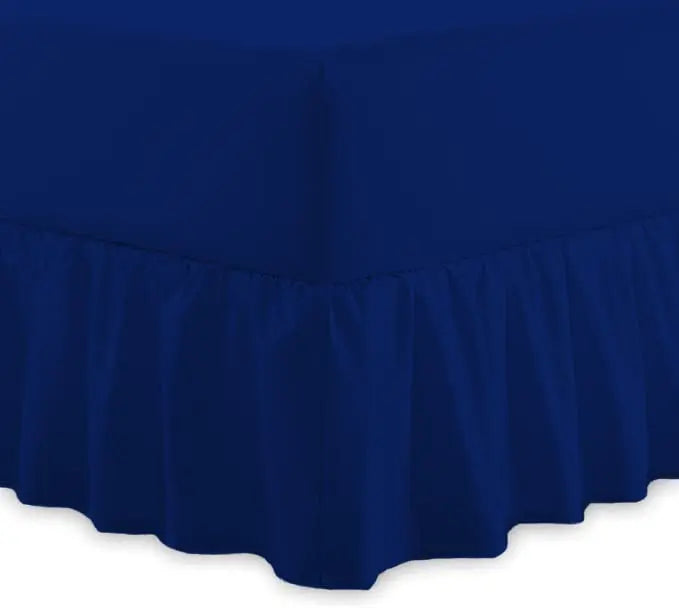 Dazzle Collection Frilled Valance Fitted Sheet  Easy Care 100% Polycotton Valance Sheet For Single to Super King Size Bed Sheet Machine Washable Dazzle Collection uk