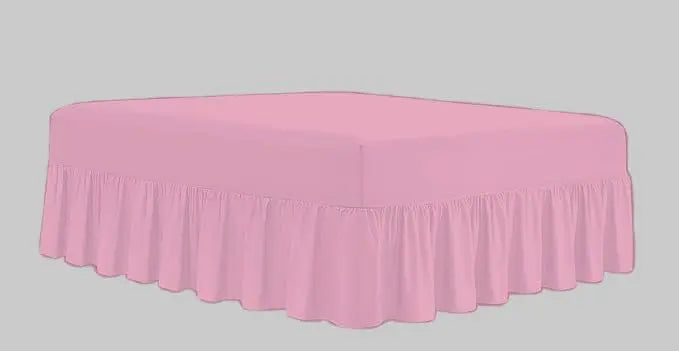 Dazzle Collection Frilled Valance Fitted Sheet  Easy Care 100% Polycotton Valance Sheet For Single to Super King Size Bed Sheet Machine Washable Dazzle Collection uk