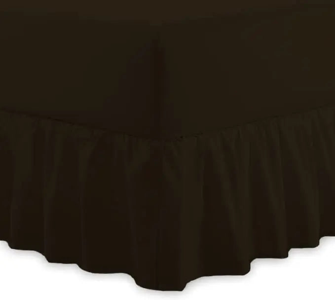 Dazzle Collection Frilled Valance Fitted Sheet  Easy Care 100% Polycotton Valance Sheet For Single to Super King Size Bed Sheet Machine Washable Dazzle Collection uk