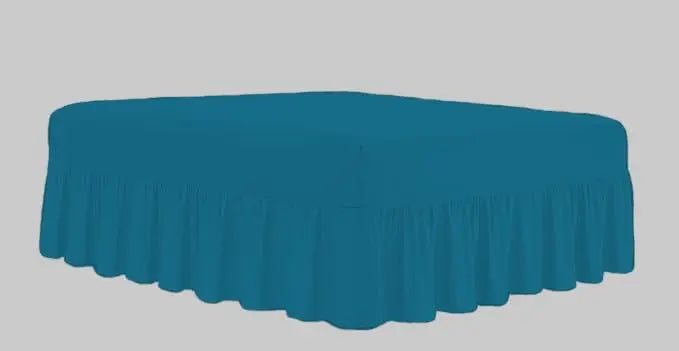 Dazzle Collection Frilled Valance Fitted Sheet  Easy Care 100% Polycotton Valance Sheet For Single to Super King Size Bed Sheet Machine Washable Dazzle Collection uk