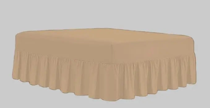 Dazzle Collection Frilled Valance Fitted Sheet  Easy Care 100% Polycotton Valance Sheet For Single to Super King Size Bed Sheet Machine Washable Dazzle Collection uk