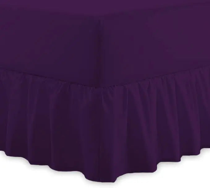 Dazzle Collection Frilled Valance Fitted Sheet  Easy Care 100% Polycotton Valance Sheet For Single to Super King Size Bed Sheet Machine Washable Dazzle Collection uk