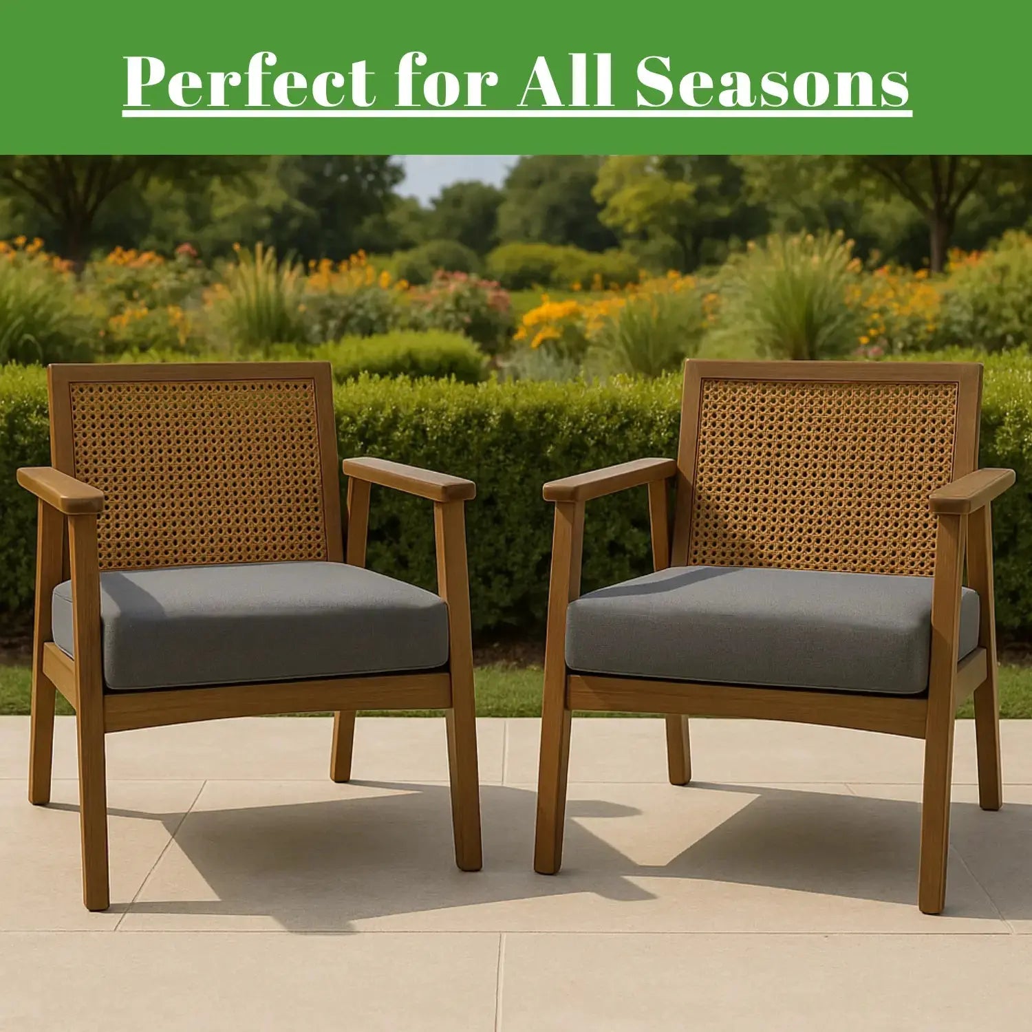 Dazzle Collection Garden Seat Pads Cushions for Rattan Furniture 100% Waterproof Indoor Outdoor Chair Pads Office Garden Patio Chair Cushions Seat Pad Dazzle Collection uk