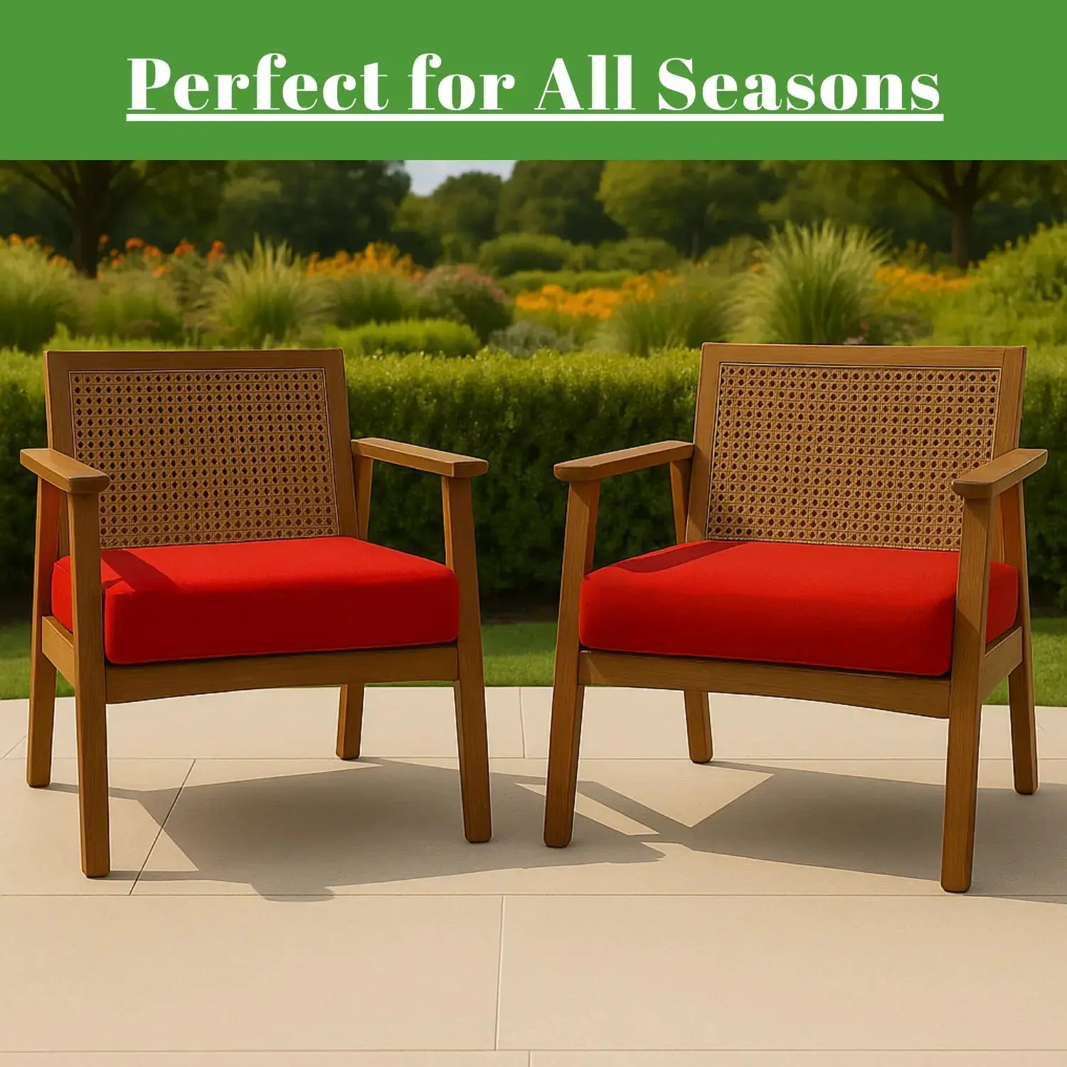 Dazzle Collection Garden Seat Pads Cushions for Rattan Furniture 100% Waterproof Indoor Outdoor Chair Pads Office Garden Patio Chair Cushions Seat Pad Dazzle Collection uk