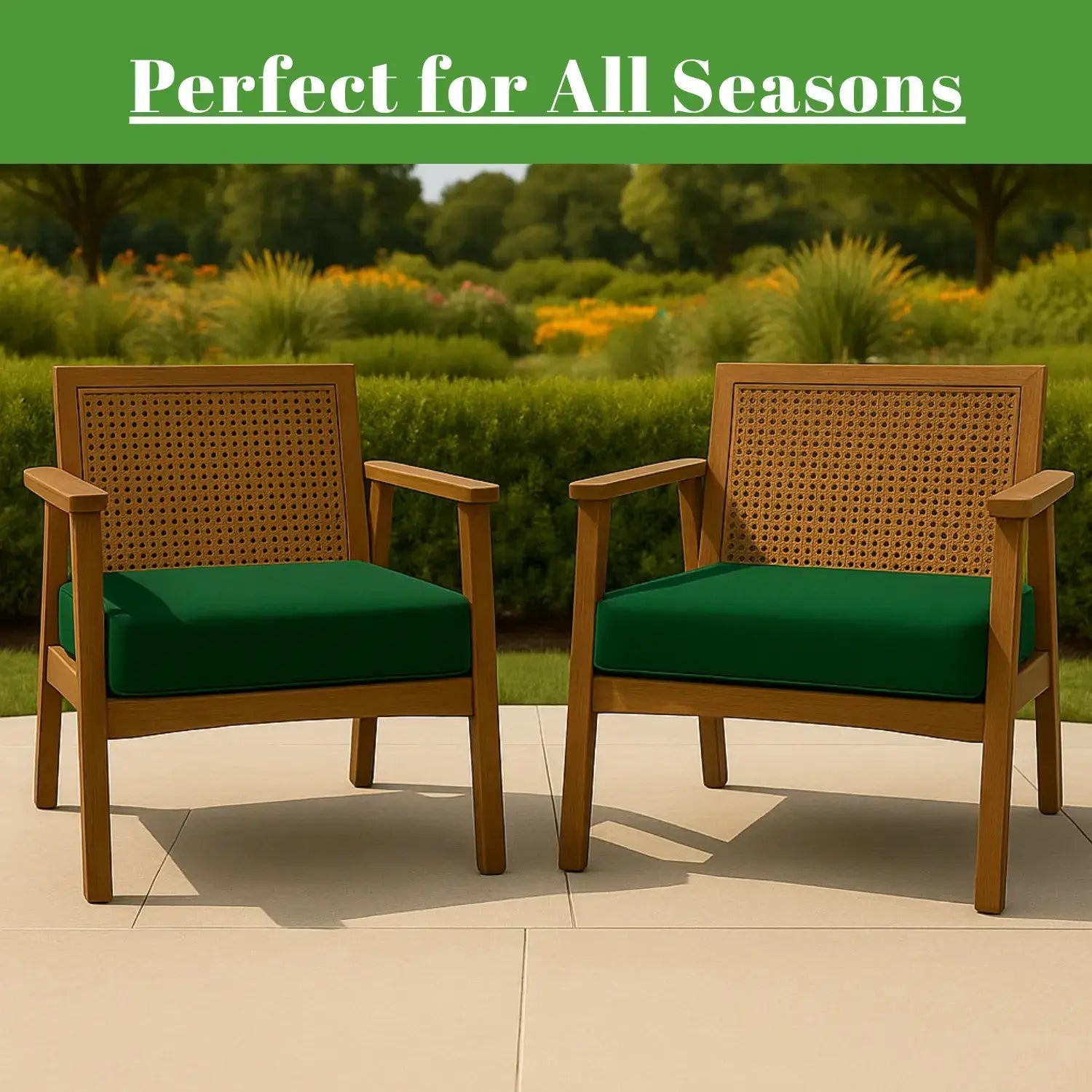 Dazzle Collection Garden Seat Pads Cushions for Rattan Furniture 100% Waterproof Indoor Outdoor Chair Pads Office Garden Patio Chair Cushions Seat Pad Dazzle Collection uk