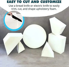 Dazzle Collection High Density Upholstery Firm Foam Cushion Cut To Any Size for Cushions Seat Pad Seating Dining Seat Stool Chair DIY Art and Craft and Other Cushion Pads ‎Dazzle Collection