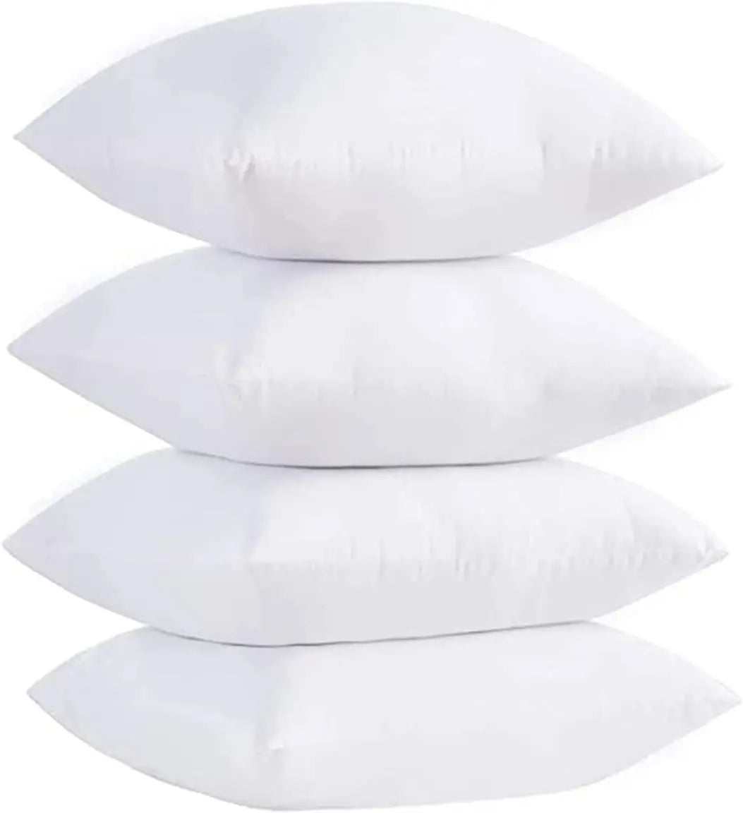 Dazzle Collection Luxury Throw Cushions Inner Pads Anti Allergy Bedding Cushion 100% Virgin Fibre Filling Square Pads Comfort and Support as you Sleep (PACK OF 2 | 12" x 12") ‎Dazzle Collection