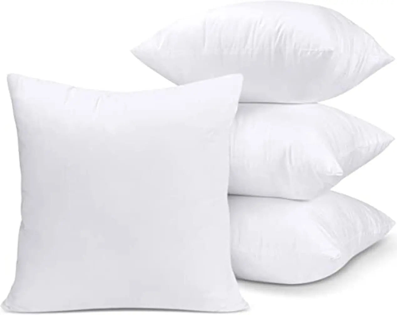 Dazzle Collection Luxury Throw Cushions Inner Pads Anti Allergy Bedding Cushion 100% Virgin Fibre Filling Square Pads Comfort and Support as you Sleep (PACK OF 2 | 12" x 12") ‎Dazzle Collection