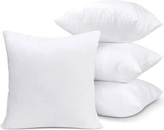 Dazzle Collection Luxury Throw Cushions Inner Pads Anti Allergy Bedding Cushion 100% Virgin Fibre Filling Square Pads Comfort and Support as you Sleep (PACK OF 2 | 12" x 12") ‎Dazzle Collection