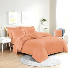 Dazzle Collection Plain Dyed DUVET COVER SET with Matching Pillowcases Luxury 100% PolyCotton Bedroom Bedding Bed Set Easy Care UK Sizes Bedding Set Dazzle Collection uk