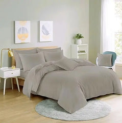 Dazzle Collection Plain Dyed DUVET COVER SET with Matching Pillowcases Luxury 100% PolyCotton Bedroom Bedding Bed Set Easy Care UK Sizes Bedding Set Dazzle Collection uk