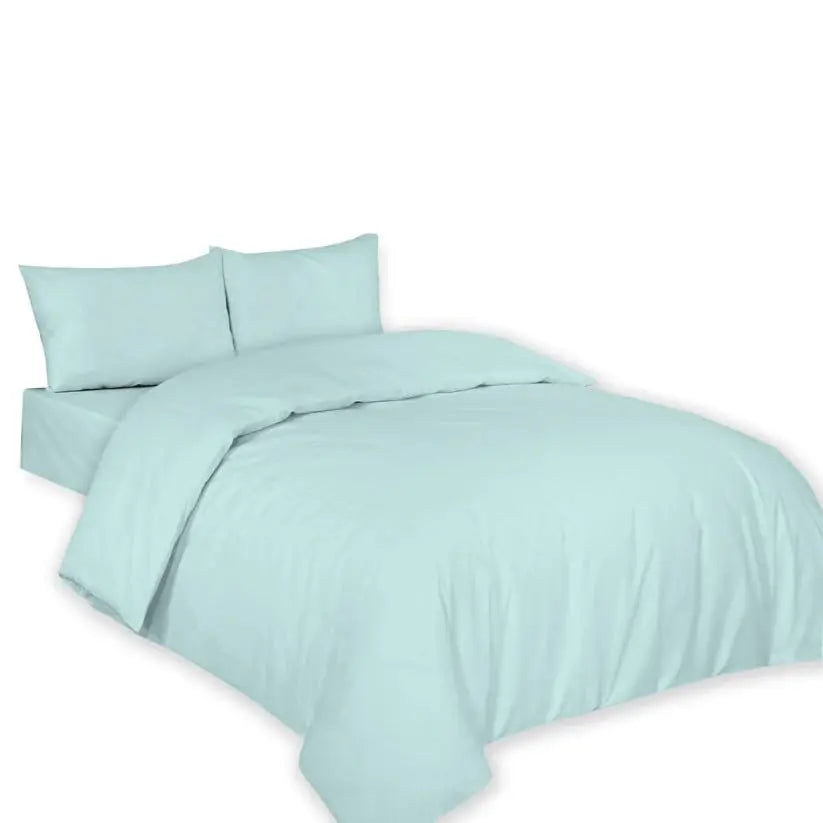 Dazzle Collection Plain Dyed DUVET COVER SET with Matching Pillowcases Luxury 100% PolyCotton Bedroom Bedding Bed Set Easy Care UK Sizes Bedding Set Dazzle Collection uk