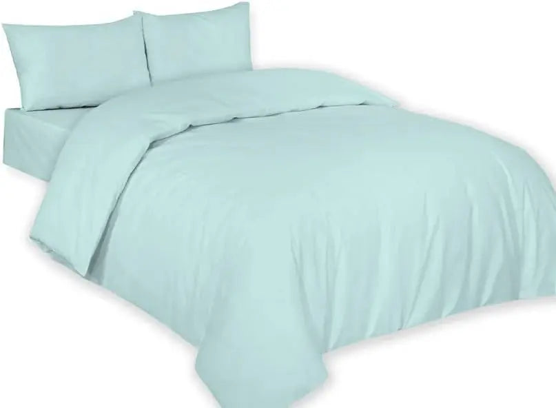 Dazzle Collection Plain Dyed DUVET COVER SET with Matching Pillowcases Luxury 100% PolyCotton Bedroom Bedding Bed Set Easy Care UK Sizes Bedding Set Dazzle Collection uk
