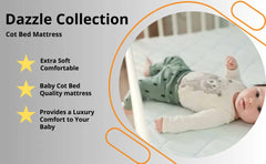 Dazzle Collection Super Soft Cot Bed Mattress Breathable Foam Extra Thick and Cushy Comfortable Washable Mattress ‎Dazzle Collection