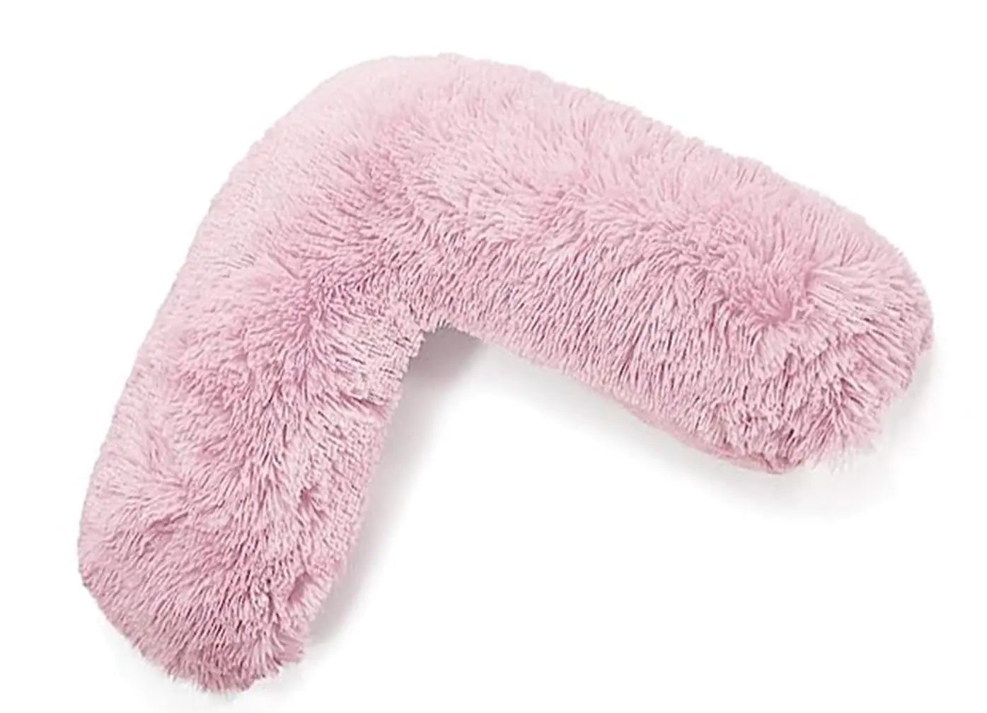 Dazzle Collection V Shaped pillow Teddy Bear Fleece Complete Pillow or Case for support Maternity Back Neck Soft Warm Plush Cosy Pillow Dazzle Collection uk