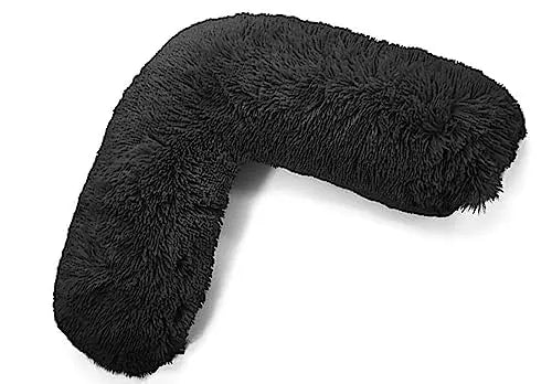 Dazzle Collection V Shaped pillow Teddy Bear Fleece Complete Pillow or Case for support Maternity Back Neck Soft Warm Plush Cosy Pillow Dazzle Collection uk