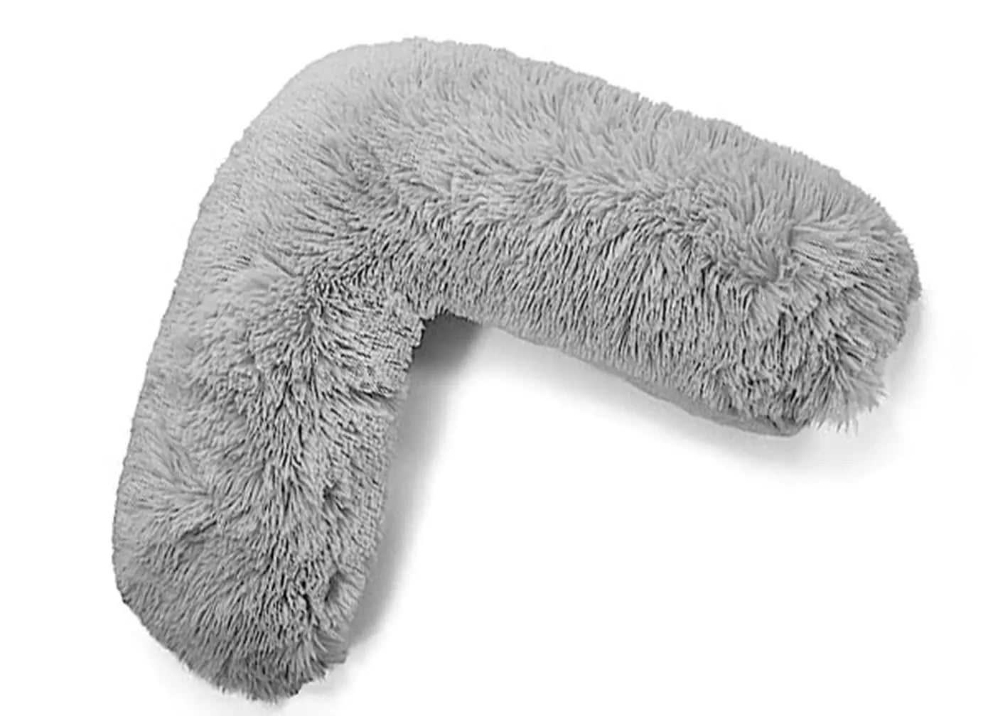 Dazzle Collection V Shaped pillow Teddy Bear Fleece Complete Pillow or Case for support Maternity Back Neck Soft Warm Plush Cosy Pillow Dazzle Collection uk