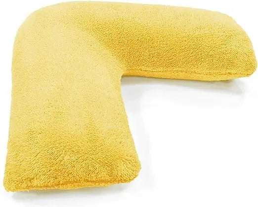 Dazzle Collection V Shaped pillow Teddy Bear Fleece Complete Pillow or Case for support Maternity Back Neck Soft Warm Plush Cosy Pillow Dazzle Collection uk