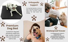 Dazzle Collection X Large Dog Bed Memory Foam Dog Bed Cushion Orthopaedic Comfort & Quality X Large Pet Bed Mattress with Washable Removable Cover Dazzle Collection