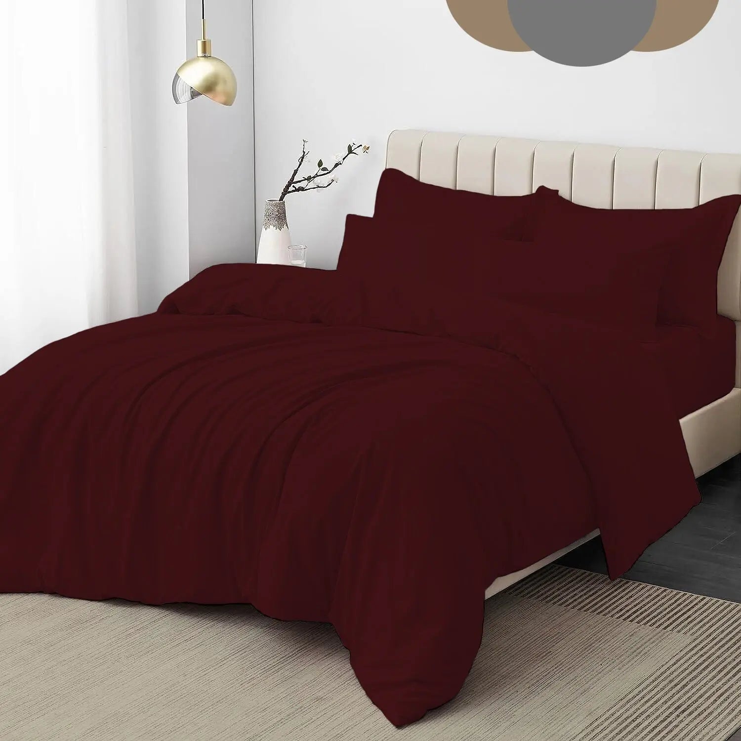 Dazzle Collection® Plain Dyed DUVET COVER SET with Matching Pillowcases Dazzle Collection uk