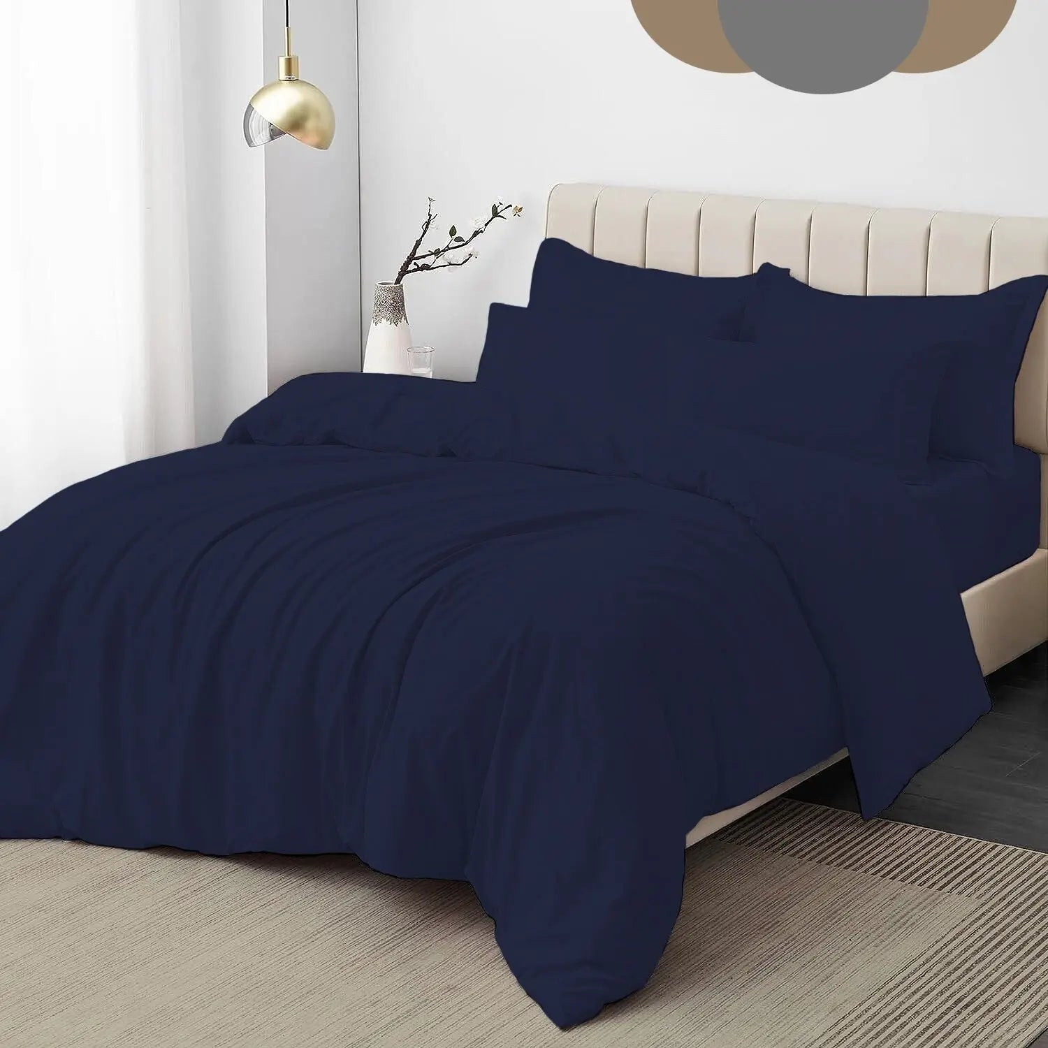 Dazzle Collection® Plain Dyed DUVET COVER SET with Matching Pillowcases Dazzle Collection uk
