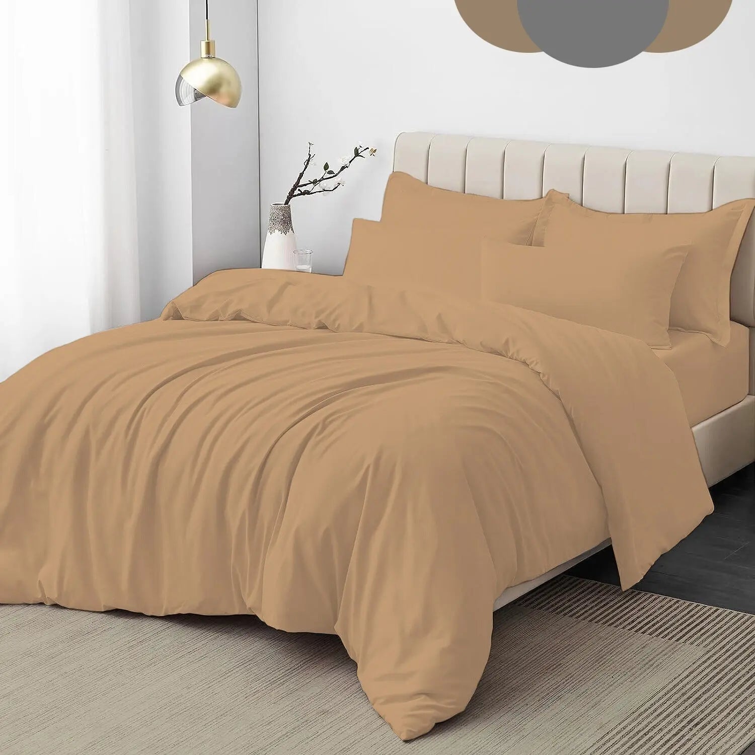 Dazzle Collection® Plain Dyed DUVET COVER SET with Matching Pillowcases Dazzle Collection uk