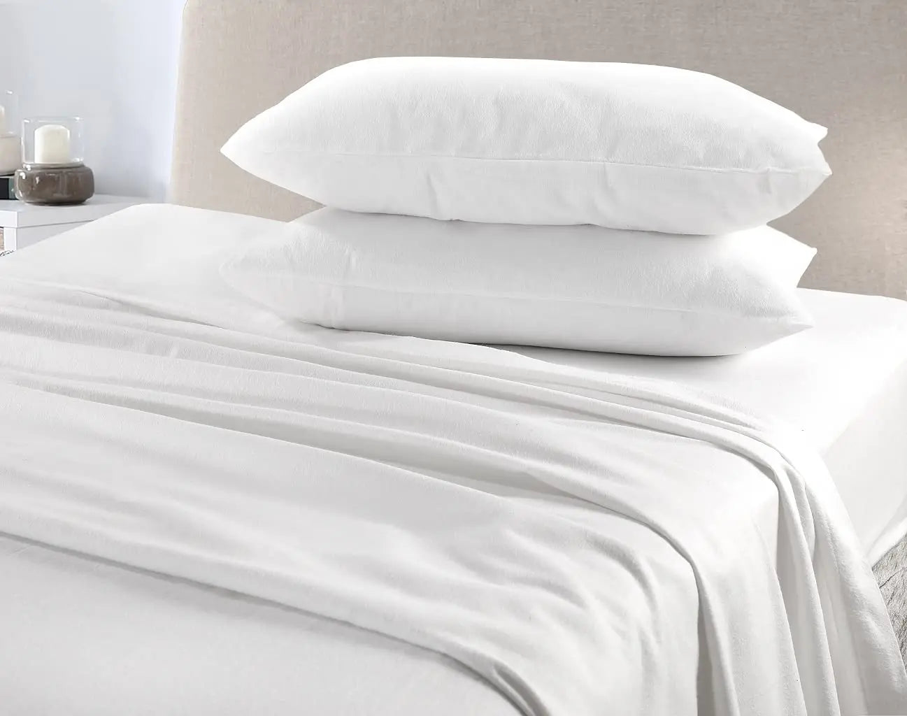 Flat Sheet 100% Brushed Cotton Luxury Thermal Soft and Cozy Flannelette Flat Sheets Quality Bedding Set Dazzle Collection uk