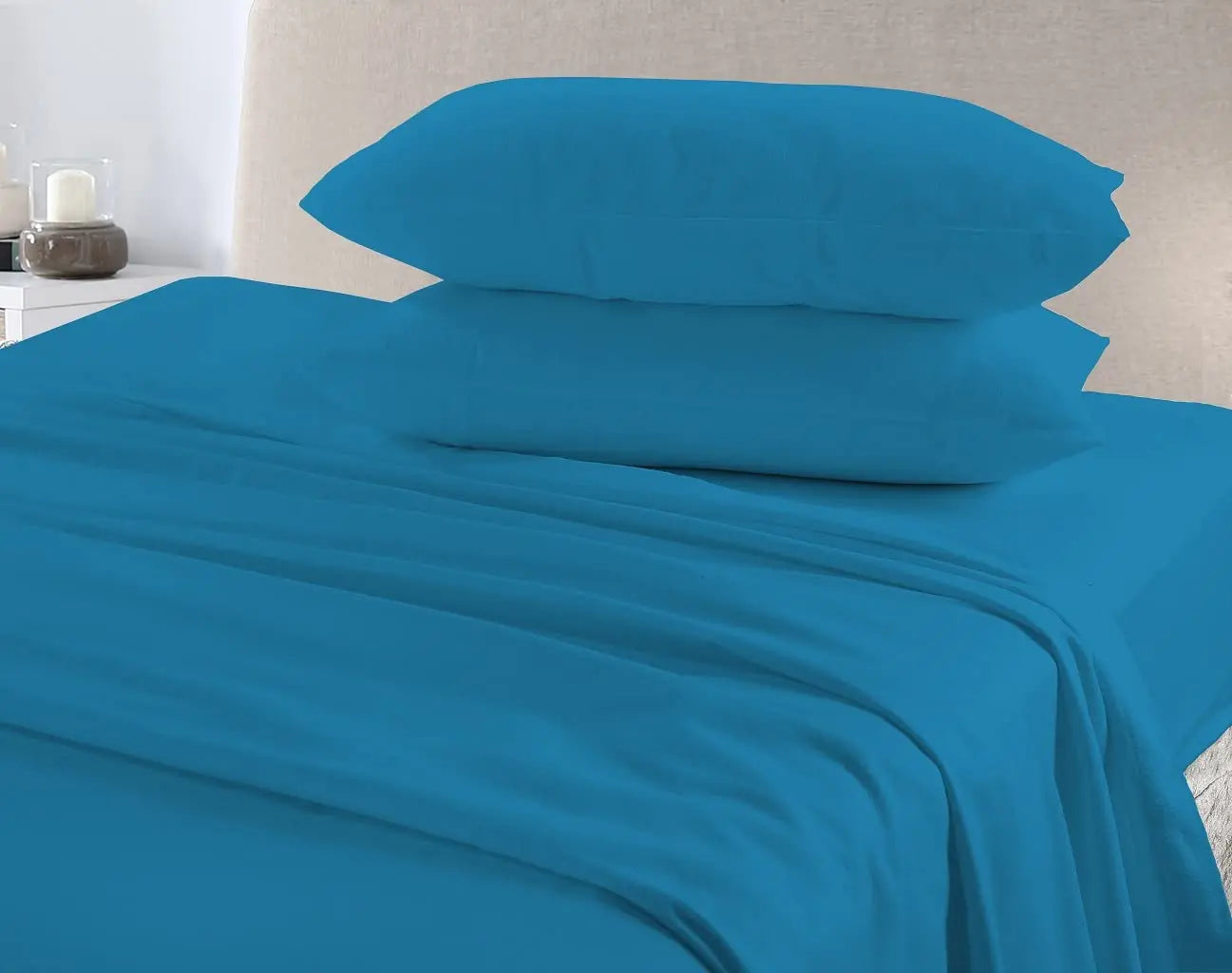 Flat Sheet 100% Brushed Cotton Luxury Thermal Soft and Cozy Flannelette Flat Sheets Quality Bedding Set Dazzle Collection uk