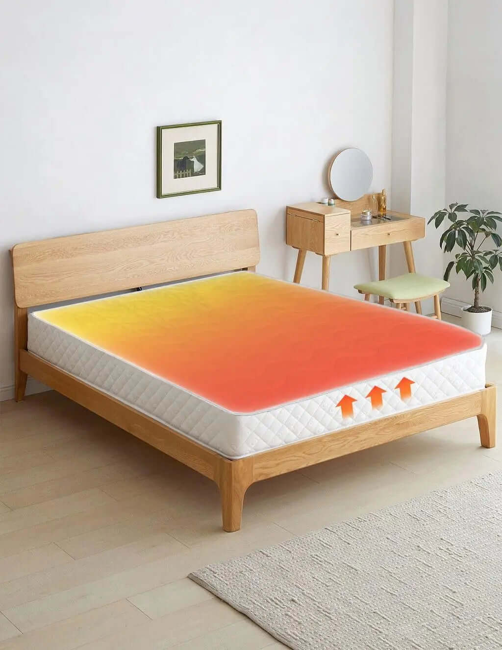 Heating Thermal Mattress Topper 3 Layer Insulated Self Retaining System Super Soft & Warm Underblanket Mattress Protector & Enhancer | Cost Effective & Energy Saving ‎Dazzle Collection
