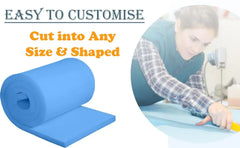 High Density Upholstery Blue Foam Sheet Premium Quality Cut to Any Size for Foam Cushioning Bench, Stool, Window Seat Pads, Sofa, Dinning Chair Pads Replacement Pet Bed Dazzle Collection uk