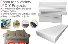 High Density Upholstery Firm Foam Sheet Cut to Any Size Dazzle Collection uk