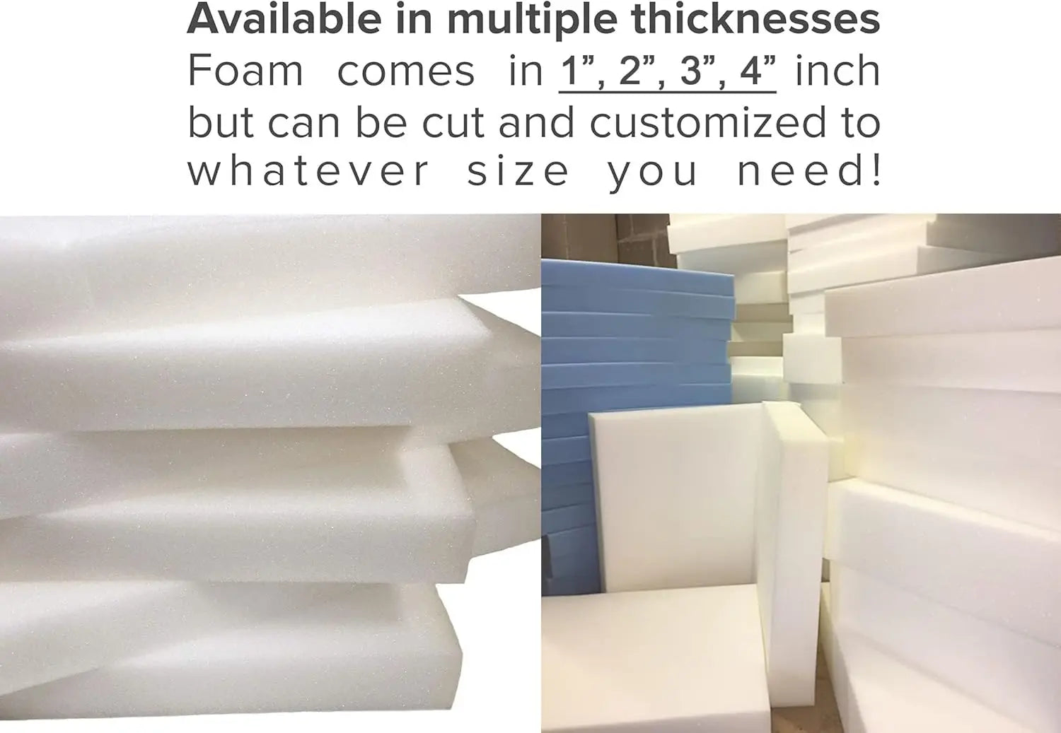 High Density Upholstery Firm Foam Sheet Cut to Any Size Dazzle Collection uk