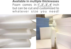 High Density Upholstery Firm Foam Sheet Cut to Any Size Dazzle Collection uk