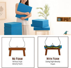 Dazzle Collection High Density Upholstery Blue Foam Cut to Any Size for Cushions, Seat Pad Seating, Dining Seat, Stool Chair, DIY Art and Craft and Other Upholstery Use Foam