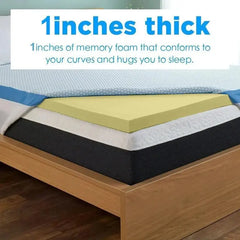 Memory Foam Mattress Toppers Premium Quality Orthopaedic Standard UK In 1"& 2" Thicknesses Available Soft & Comfortable Memory Foam Durable Topper ‎Dazzle Collection